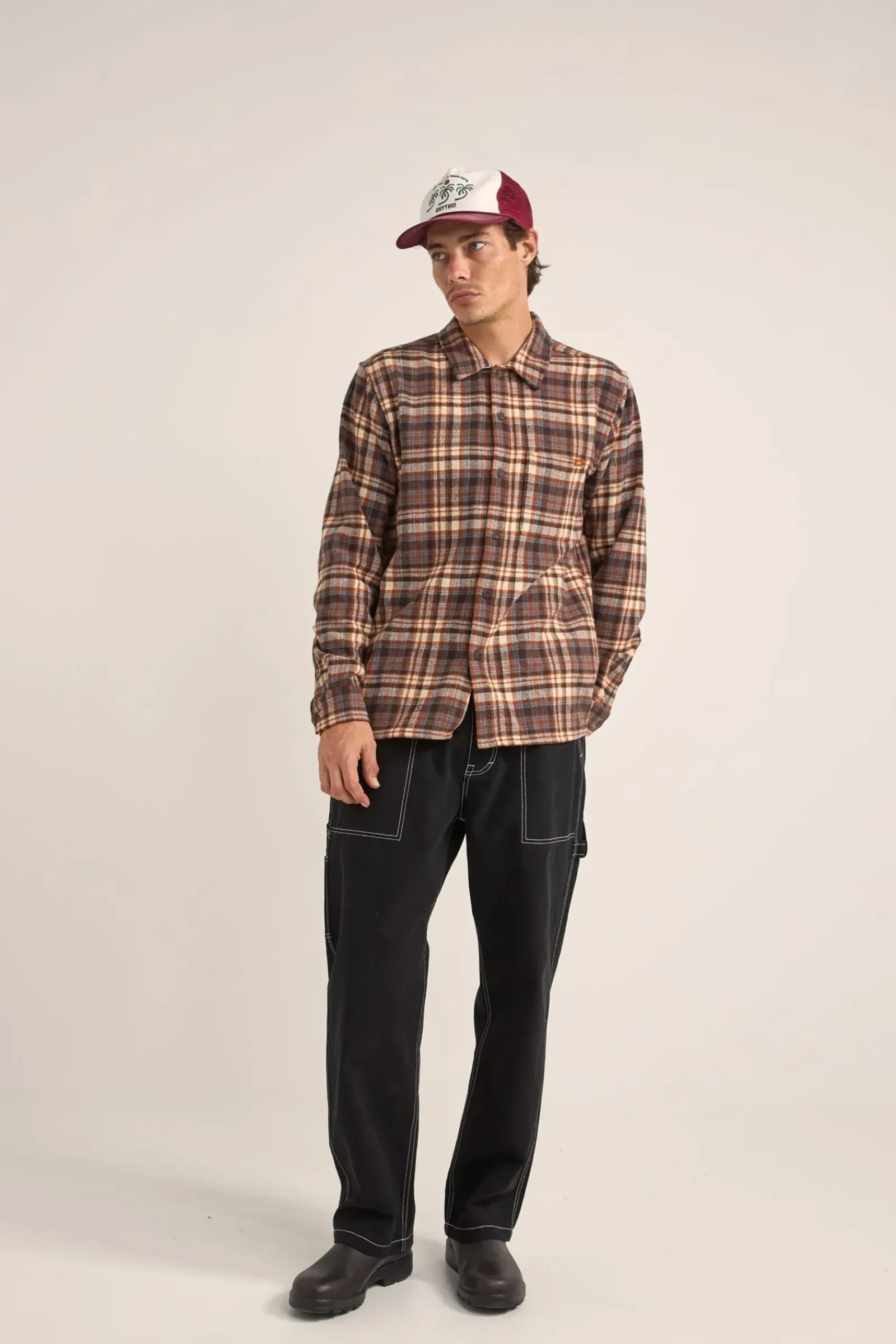 Rhythm Albert Check LS Shirt