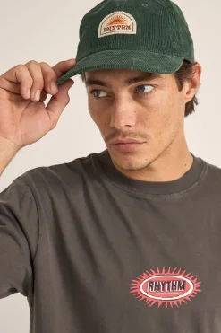 Rhythm Awake Cord Cap Vintage Green