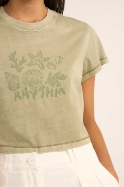 Women Rhythm Beachcomber Crop Crew Tee