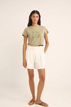 Women Rhythm Beachcomber Crop Crew Tee