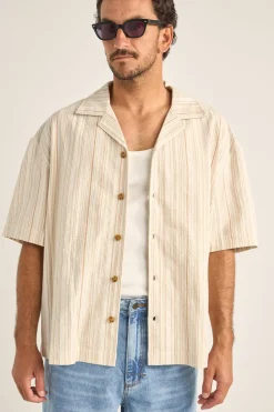 Rhythm Benny Relaxed Stripe Ss Shirt