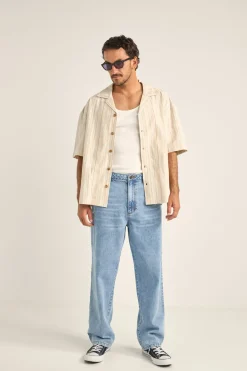 Rhythm Benny Relaxed Stripe Ss Shirt