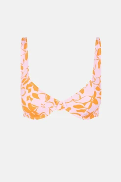 Women Rhythm Bora Bora Floral Panelled Underwire Top