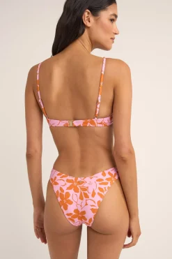Women Rhythm Bora Bora Floral Panelled Underwire Top