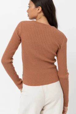 Women Rhythm Classic Knit Long Sleeve Top