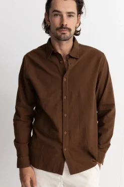 Rhythm Classic Linen Ls Shirt