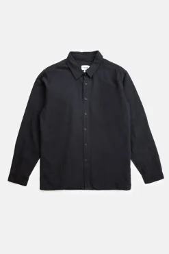 Rhythm Classic Linen Ls Shirt Vintage Black