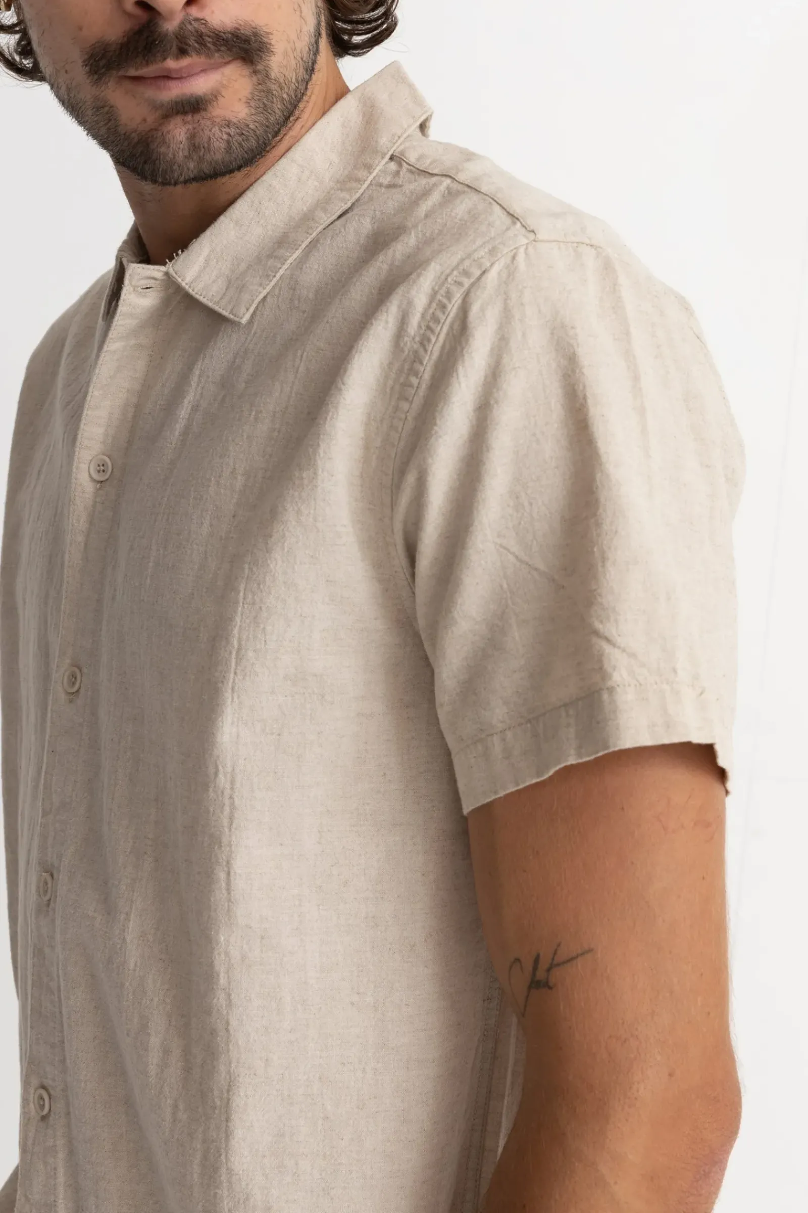 Rhythm Classic Linen Ss Shirt