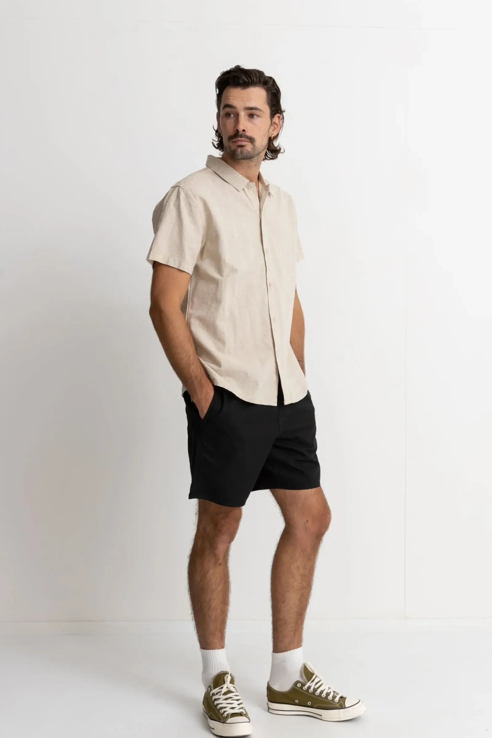Rhythm Classic Linen Ss Shirt