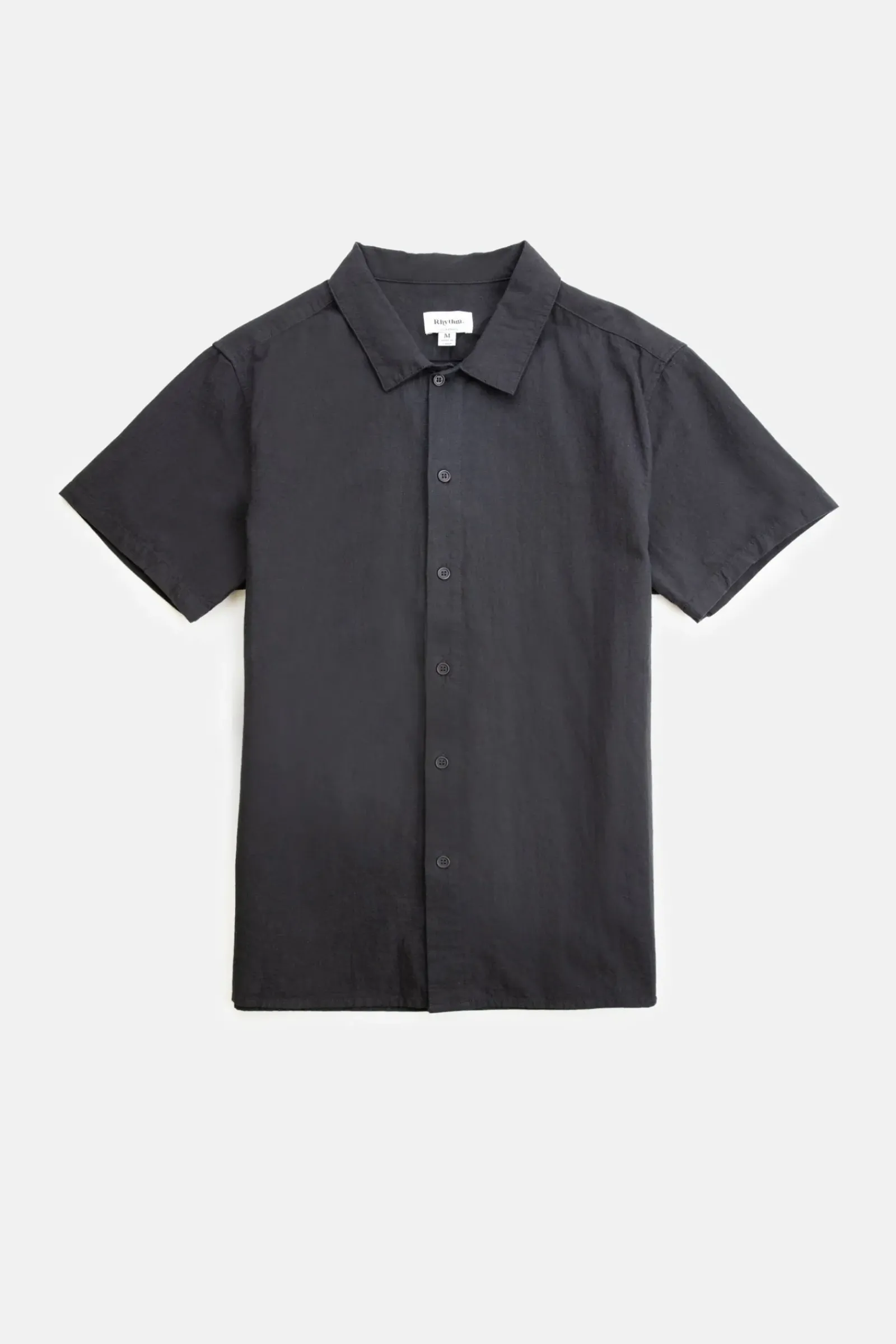 Rhythm Classic Linen Ss Shirt Vintage Black