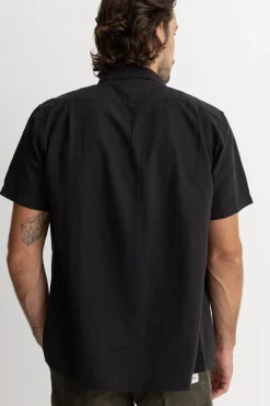 Rhythm Classic Linen Ss Shirt Vintage Black