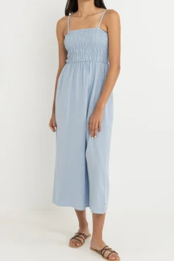 Women Rhythm Classic Shirred Midi Dress