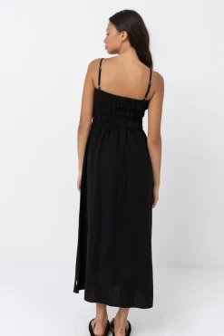 Women Rhythm Classic Shirred Midi Dress