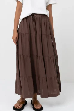 Women Rhythm Classic Tiered Maxi Skirt