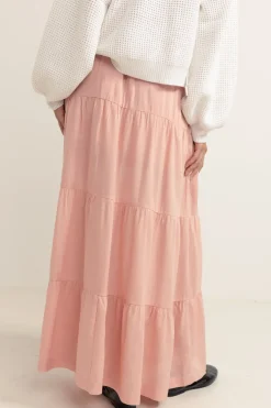 Women Rhythm Classic Tiered Maxi Skirt