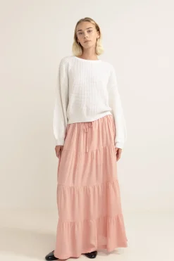 Women Rhythm Classic Tiered Maxi Skirt