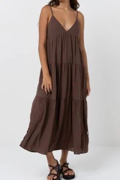Women Rhythm Classic Tiered Midi Dress