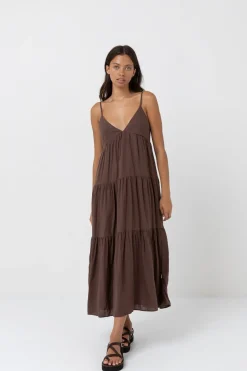 Women Rhythm Classic Tiered Midi Dress