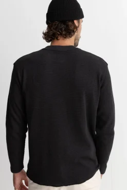 Rhythm Classic Waffle Knit Vintage Black