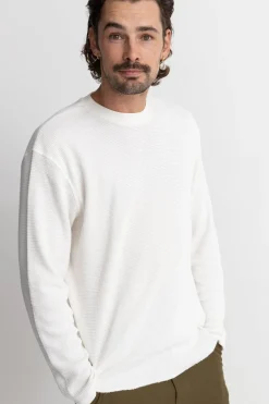 Rhythm Classic Waffle Knit Vintage White
