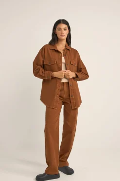 Women Rhythm Claude Drill Shacket