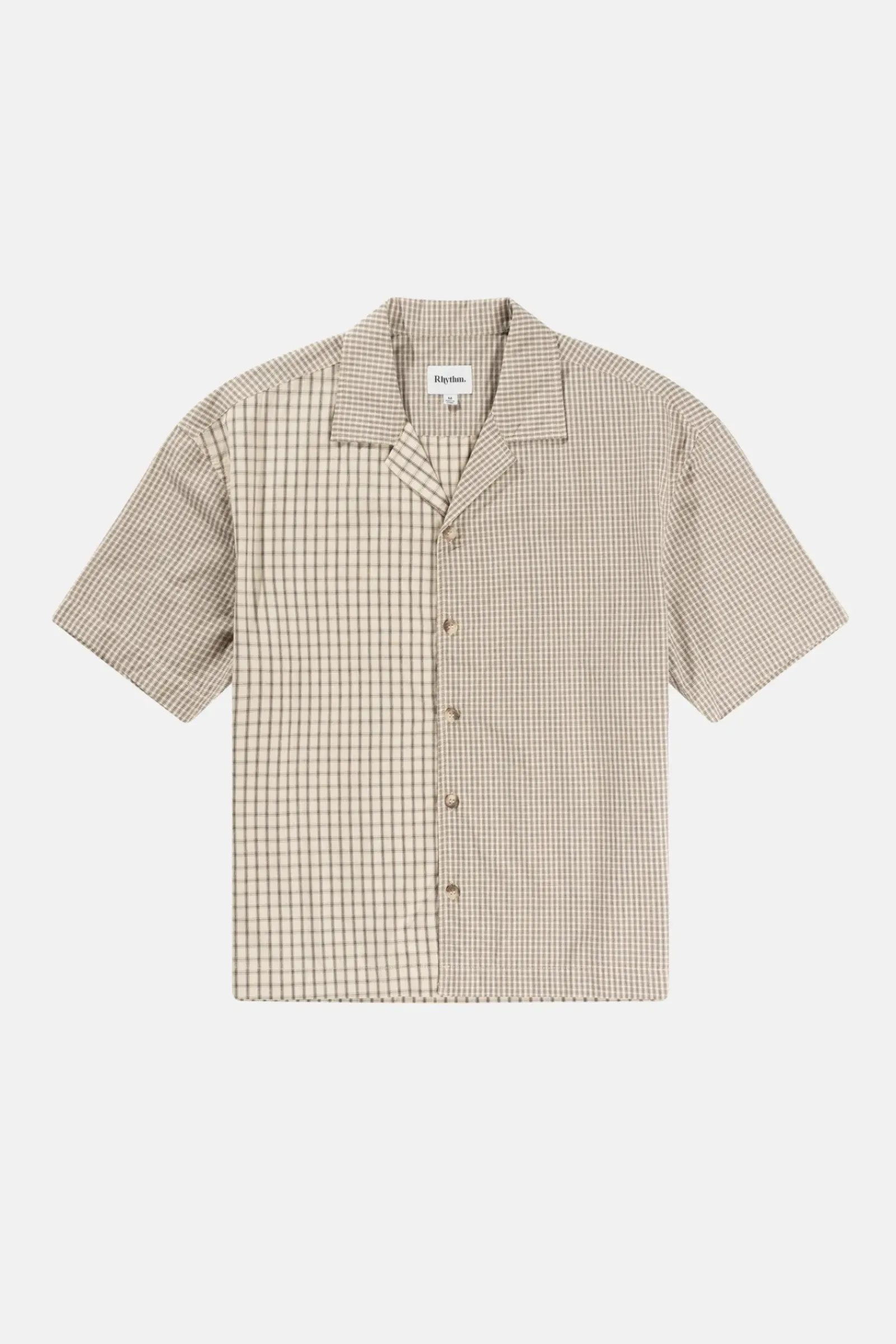 Rhythm Cross Relaxed Ss Shirt Natural Mixed