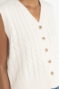 Women Rhythm Desi Cable Knit Vest
