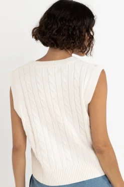 Women Rhythm Desi Cable Knit Vest