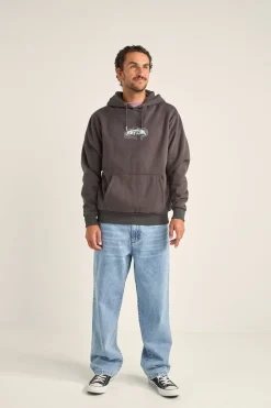 Rhythm Dos Soles Fleece Hood Vintage Black
