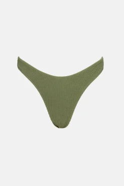 Women Rhythm Essential Rib Hi Cut Pant Olive