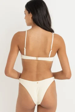 Women Rhythm Essential Rib Underwire Top Creme