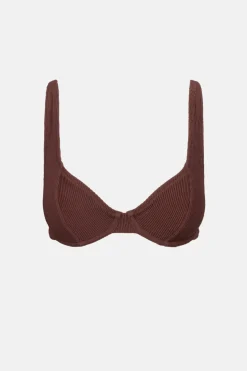 Women Rhythm Essential Rib Underwire Top Cafe