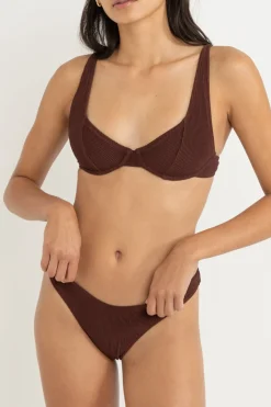 Women Rhythm Essential Rib Underwire Top Cafe