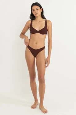Women Rhythm Essential Rib Underwire Top Cafe