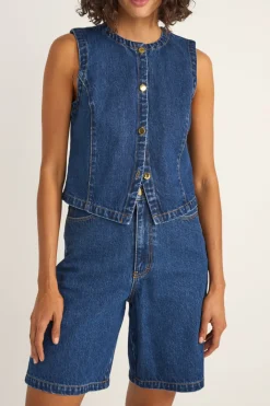 Women Rhythm Gia Denim Vest