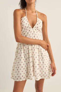 Women Rhythm Harper Halter Mini Dress Red Floral