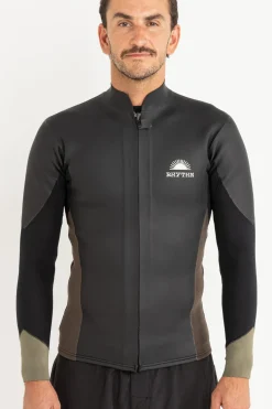 Rhythm Heritage Front Zipper Jacket Black