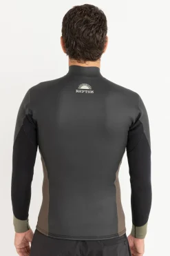 Rhythm Heritage Front Zipper Jacket Black