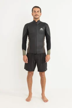Rhythm Heritage Front Zipper Jacket Black