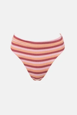 Women Rhythm Ibiza Stripe Rib Hi Waist Pant