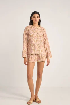 Women Rhythm Jane Paisley Quilted Jacket