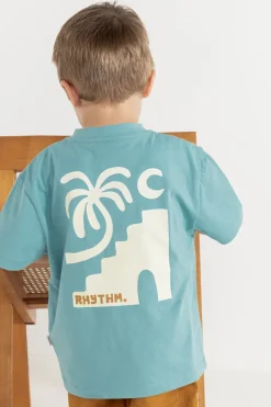 Kids Rhythm Kids Oasis SS T-Shirt Seafoam