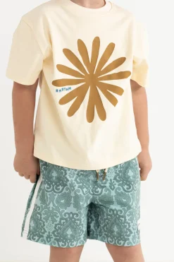 Kids Rhythm Kids Sun Ra SS T-Shirt Natural White