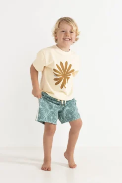 Kids Rhythm Kids Sun Ra SS T-Shirt Natural White