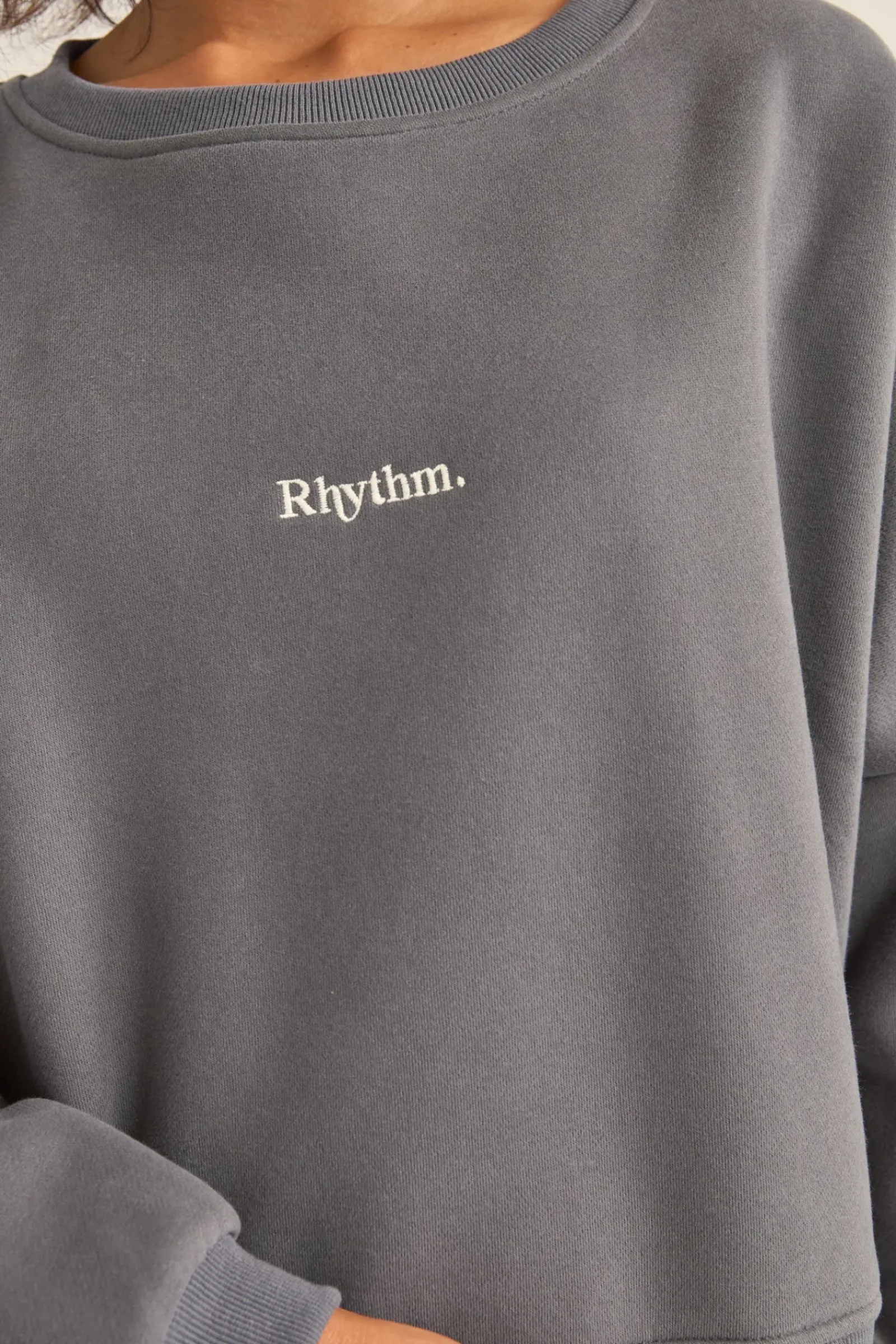 Women Rhythm Logo Crew Neck Fleece