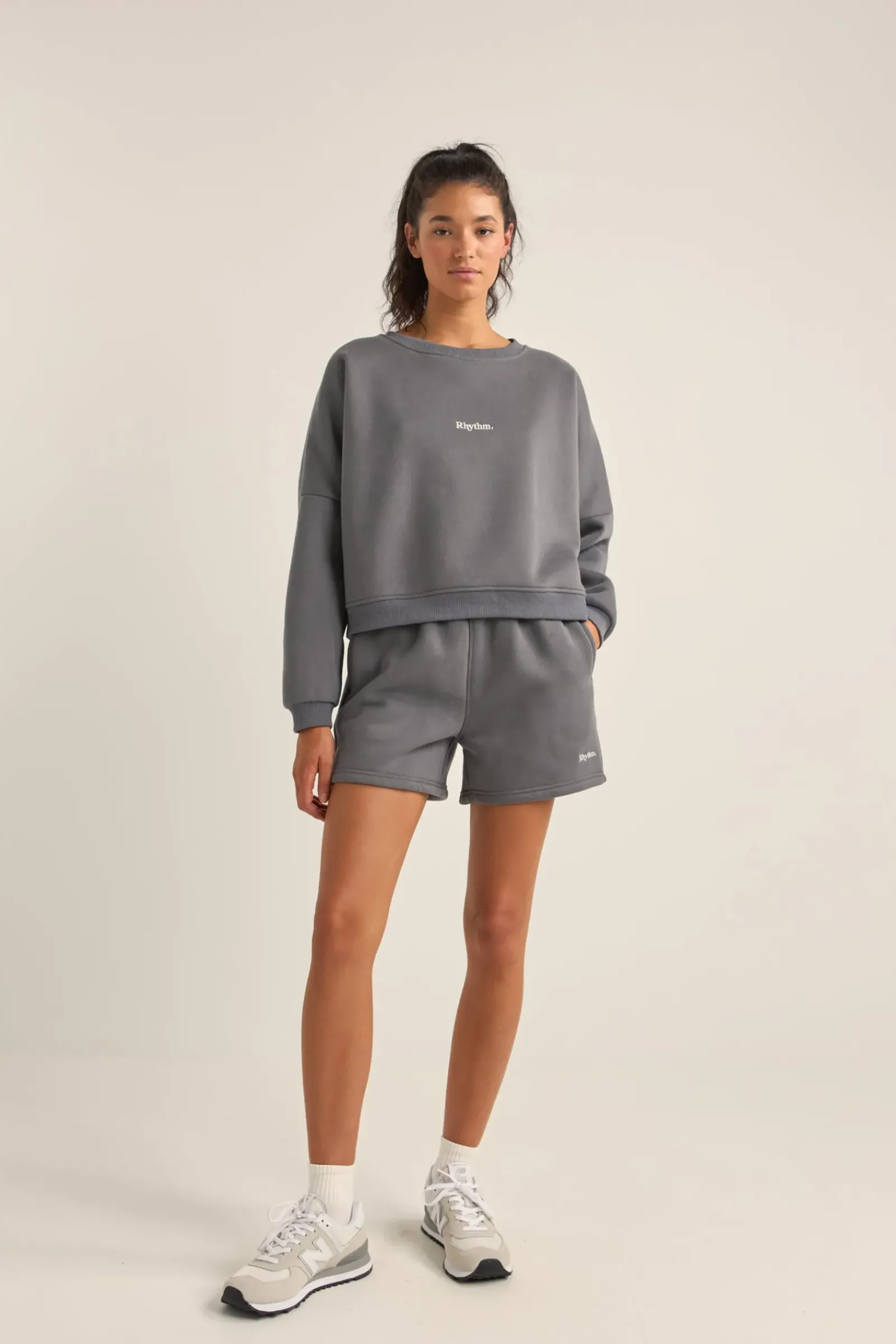 Women Rhythm Logo Crew Neck Fleece