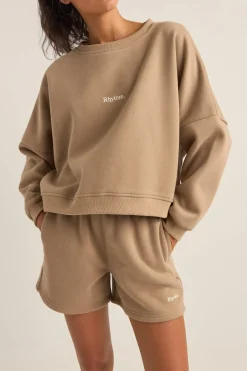Women Rhythm Logo Crew Neck Fleece