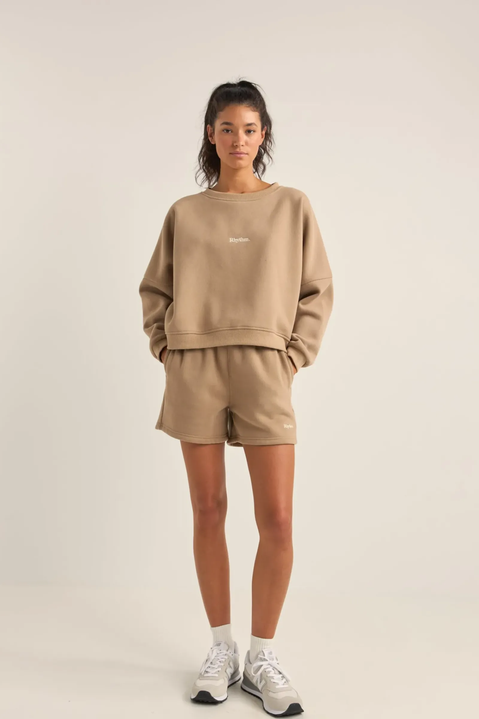 Women Rhythm Logo Crew Neck Fleece