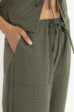 Women Rhythm Louise Check Drawstring Pant