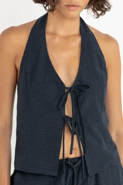 Women Rhythm Louise Check Halter Top